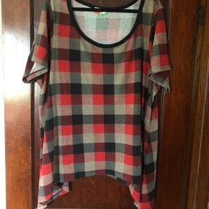 Plaid Short Sleeve Shirt from ModCloth - 3x